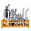 (E) 26-Piece Stainless Steel Cocktail Shaker Set - Complete Bartender Barware Kit 1