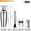 (G) 26-Piece Stainless Steel Cocktail Shaker Set - Complete Bartender Barware Kit 1