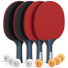 Glymnis Table Tennis Set 4 8 Balls Paddle Set Storage Case Ping Pong