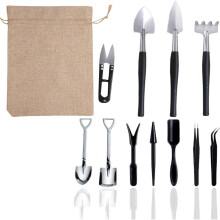 (12-piece set) Mikro-Landschafts-Sukkulenten-Werkzeugset, Blumengarten-Set zum Pflanzen und Pflegen