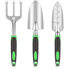 (Green 3 Piece Set) Mikro-Landschafts-Sukkulenten-Werkzeugset, Blumengarten-Set zum Pflanzen und Pflegen