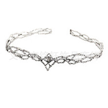 (Ancient Silver Black Diamond) Hobbit Elf King Thranduil Crown Unisex Royal Selection Korona damska