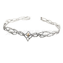 (Ancient Silver Yellow Champagne) Hobbit Alvekonge Thranduil Krone Unisex Royal Selection Kvinnelig Krone