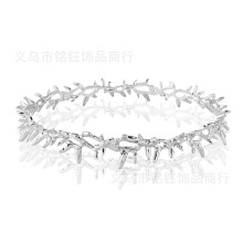 (White K Crown) Thorn Crown Rocznicowe nakrycie głowy Urodziny Walentynki Spersonalizowane akcesoria do włosów na Halloween