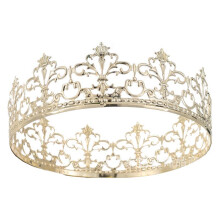 (Golden) Kakekroneinnsatskort med friske blomster, bursdagsbakepynt, hårtilbehør til voksne