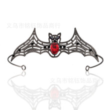 (Black 2#) Opaska na głowę z nietoperzem 3D na Halloween, akcesoria do włosów, unisex, ciemna, świąteczna, uniwersalna, wielkanocna