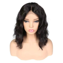 (Light Gold) Medium-Length Corn Wave Short Hair Water Wave African Wig Curly Short Hair