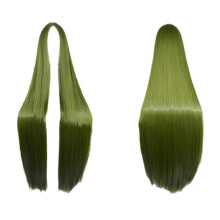(Army green) Cosplay Women's Long Straight Middle Part Wig – Heat-Resistant Fiber, Full Cap Multi-Color Anime Wig