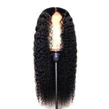 (Black 70cm) Peruka afrykańska, trwała ondulacja, długie kręcone włosy, małe loki, syntetyczna, pełna peruka