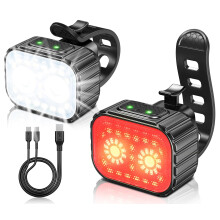 Mohard Bike Lights Set, Ultra Bright USB Rechargeable Cycle Lights