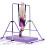 M.J COMFY-LIFE Kids Gymnastics Bar with Mat – Adjustable Easy Assembly Training 1