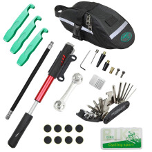 CHUMXINY Bike Repair Kit 16 1 Tool 120Psi Mini Bicycle Pump Tire Patch