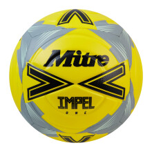 Mitre Adult Impel One 24 Football, Fluo Yellow/Black/Circular Grey, 5