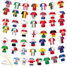 2026 World Soccer Jersey Flag Bunting Banner 49 Pcs - International