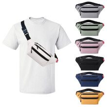 Risipu Bum Bag Water Resistant Waist Packs Adjustable Belt 3 Zipper
