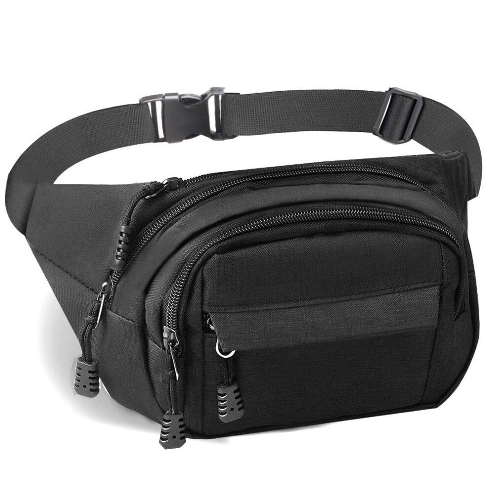 Photos - Other for Recreation Bumbag Waist Bag, Waterproof 4 Zip Pockets Fanny Pack Running Waist Pack Bag Adjustable Belt Waistpacks for Outdoors,Travel,