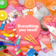 Original Stationery Ultimate Slime Kit, Awesome Pink Slime Kit to Make Fishbowl Slime, Cloud Slime, & More, Amazing Birthday & Xmas Gift Idea for Kid
