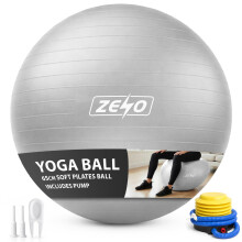 ZENO Pilates Ball 65cm | Soft Yoga Ball for Core Training | Mini