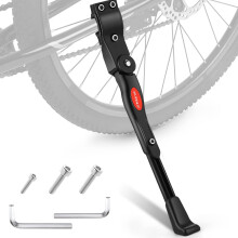 NUWAB Premium Bike Kickstand, Aluminium Alloy Adjustable Height Rear Side Bicycle Kick Stand, Suitable for Mountain Bike and Road Bike of 24Inch-28 I