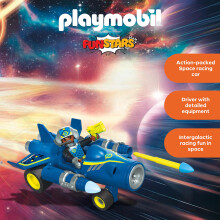 Playmobil | Fun Stars | Racing Space Jet | Toy from 4 years | Gift for children | Toy car | With pull-back motor & shooting function | 71717