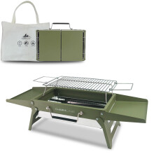 Charmline 34 x 23 cm Portable Charcoal BBQ Grill, Foldable Compact