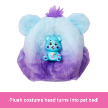 Barbie Cutie Reveal Care Bears Doll & Accessories, Series 2 Dream Bright Bear with 10 Surprises Including Color Change & Mini Bear, JFV61