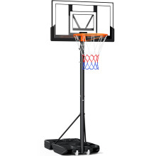 Yohood Basketball Hoop Outdoor, Portable Basketball Hoop and Stand with Wheels, 3.3-10ft Adjustable Height Goal Syste Basketball Stand for Kids Youth