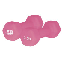 Urban Fitness Neoprene Covered Hex Dumbbells Fitness (Pair) Pink 2 x