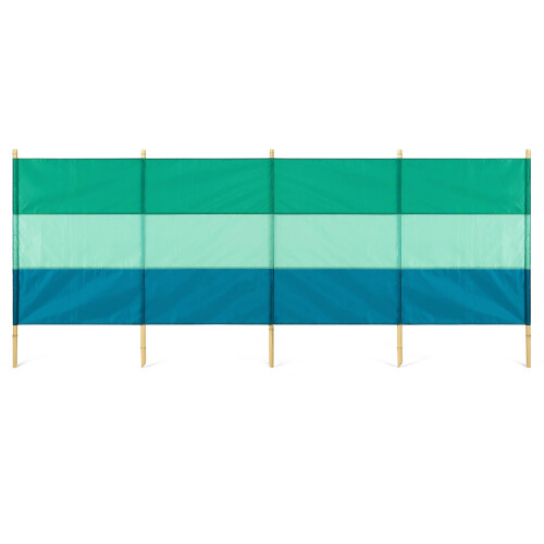 Yello Eco-Friendly Windbreak, Recycled Plastic 5 Pole Beach, Camping
