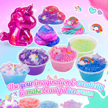 iKidiki Unicorn Slime Kit, Slime Making Kit Toys for 6 7 8 9 10 11 12 Year Old Girls Craft Kits for Kids 6 7 8 9 10 11 12 Year Old Girl Gifts Easter