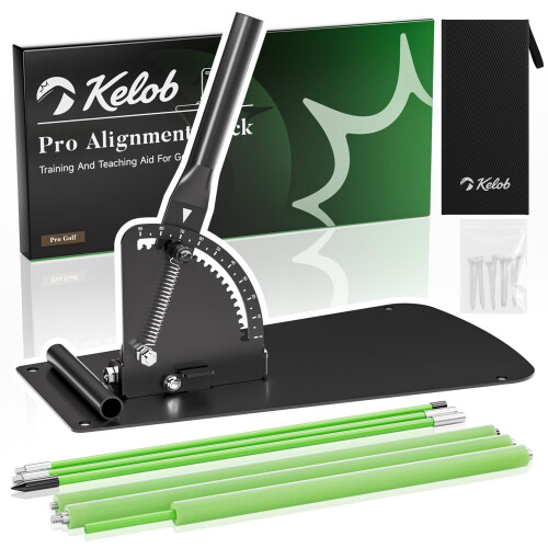 KELOB Golf Alignment Sticks Holder with Angle Adjustment, Golf Swing
