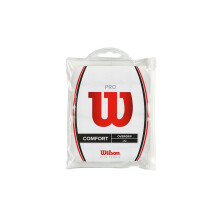 Wilson Unisex Pro Overgrip Pack of 12 Grip tape, White, Count UK