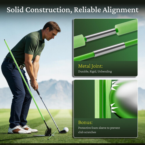 KELOB Golf Alignment Sticks Holder with Angle Adjustment, Golf Swing 2