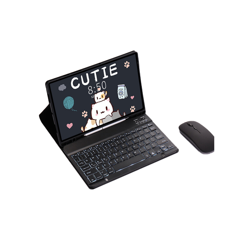 Backlit Bluetooth Keyboard Mouse Combo For Samsung Galaxy Tab A9+ (11") - Samsung Galaxy Tab A9+ 2023 11 Inches Black 7314280817283