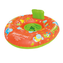 Zoggs Unisex Child Zoggy Baby Inflatable Swim Seat Trainer Seat - Orange/Green,