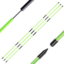 CHAMPKEY 3-Pack Collapsible Golf Alignment Sticks 46" - Professional Training Aid for Aiming, Putting & Posture Correction (Green, 46")
