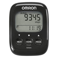 Omron Walking Style IV Step Counter - Pocket Size Pedometer, Active Mode & Calorie Calculation, Large Buttons and Large Display and Highly accurate w