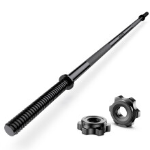 55" Weight Lifting Bar, 1" Standard Straight Barbell Bars for Weight