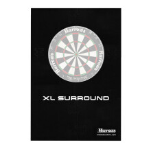 Harrows XL Dartboard Surround – Large 6-Piece Wall Protector Ring or Complete Premium XL Darts Bundle with Board, Trophy Darts & Oche – Home, Club