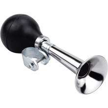 JACMKEON Classic Bike Horn, Retro Metal Air Horn, Traditional Bicycle Horn for Adults and Kids, Twist Loudspeaker Siren Hooter, Black