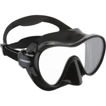 Cressi F1 Frameless Diving Mask - Anti-Fog Tempered Glass Snorkel Mask - Silicone Skirt for Secure Scuba Fit - Adjustable Buckles for Diving & Snorke
