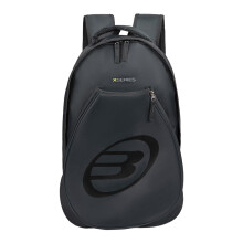 Bullpadel Black Tour Backpack with Large Main Compartment and Smaller Padded Handles, Modern Stylish Style, Lightweight, Practical and Sturdy for Eve