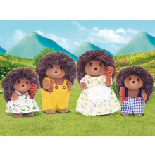 Sylvanian Families Hedgehog Family - dollhouse playset 4018, Brown