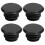 TPC Bicycle Handlebar End Bar Cap Plugs Set of 4 (Black) 1