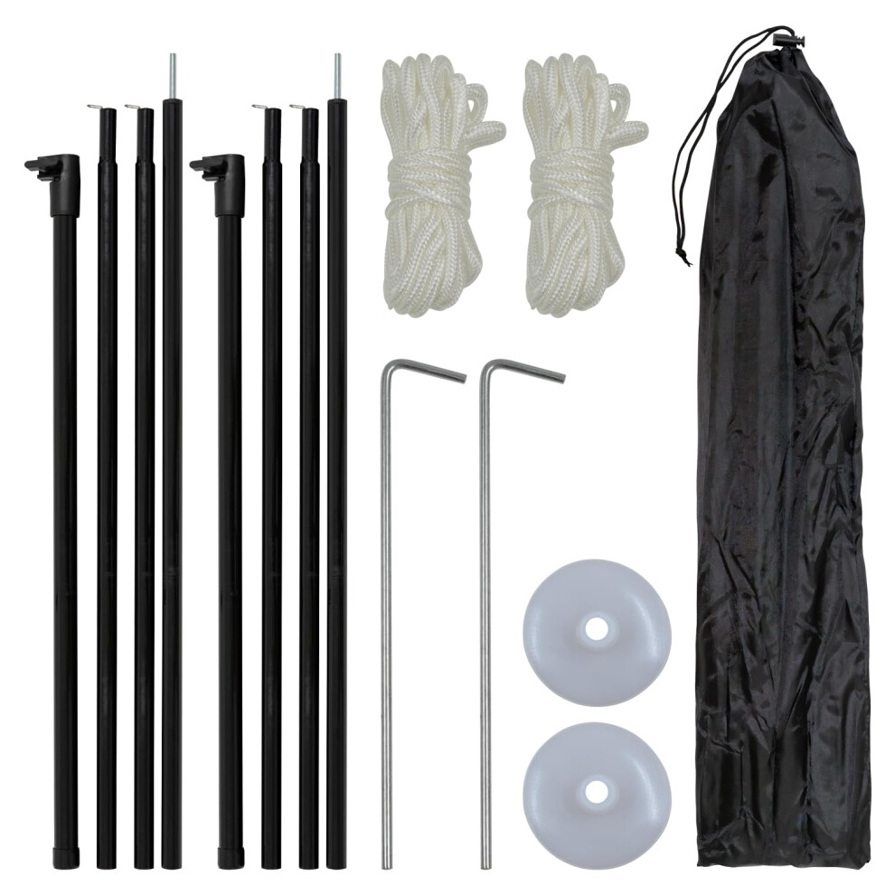 Photos - Trekking Pole Andes Set Of 2 Universal Telescopic Adjustable Steel Tent/Awning 