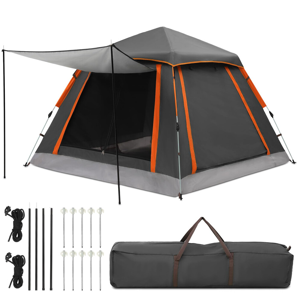 Photos - Climbing Gear Aptliton Pop Up Tent Automatic, Camping Tent Waterproof Glow-in-the-Dark Pegs, Bug Netting & Convertible Door for Shade/Rain