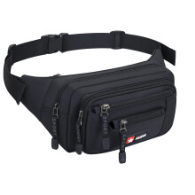 AirZyx Bumbag Fanny Pack for Women Men Waterproof Waist Pack Plus Size with 6 Zipped Pockets Bum Waist Bag for Dog Walking Climbing Hiking Travel Out