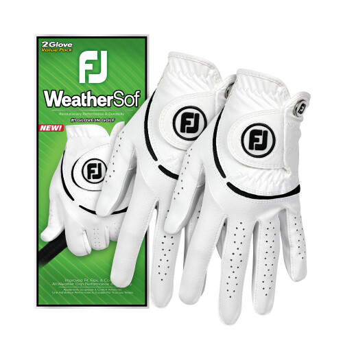 Footjoy FootJoy WeatherSof Women's 2-Pack Golf Glove, White, Left Hand (for