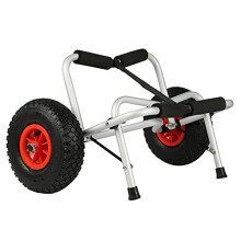 Holdfiturn 100Kg Foldable Kayak Trolley Cart Carrier Pneumatic Tyres
