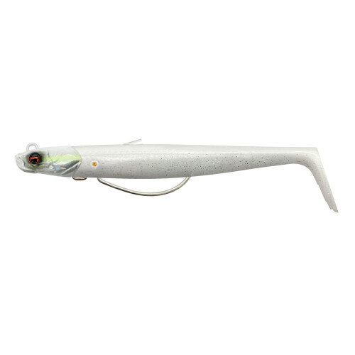 Savage Gear V2 Weedless Sandeel 11.5cm: White Pearl Silver